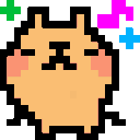 Capybara vibing to music